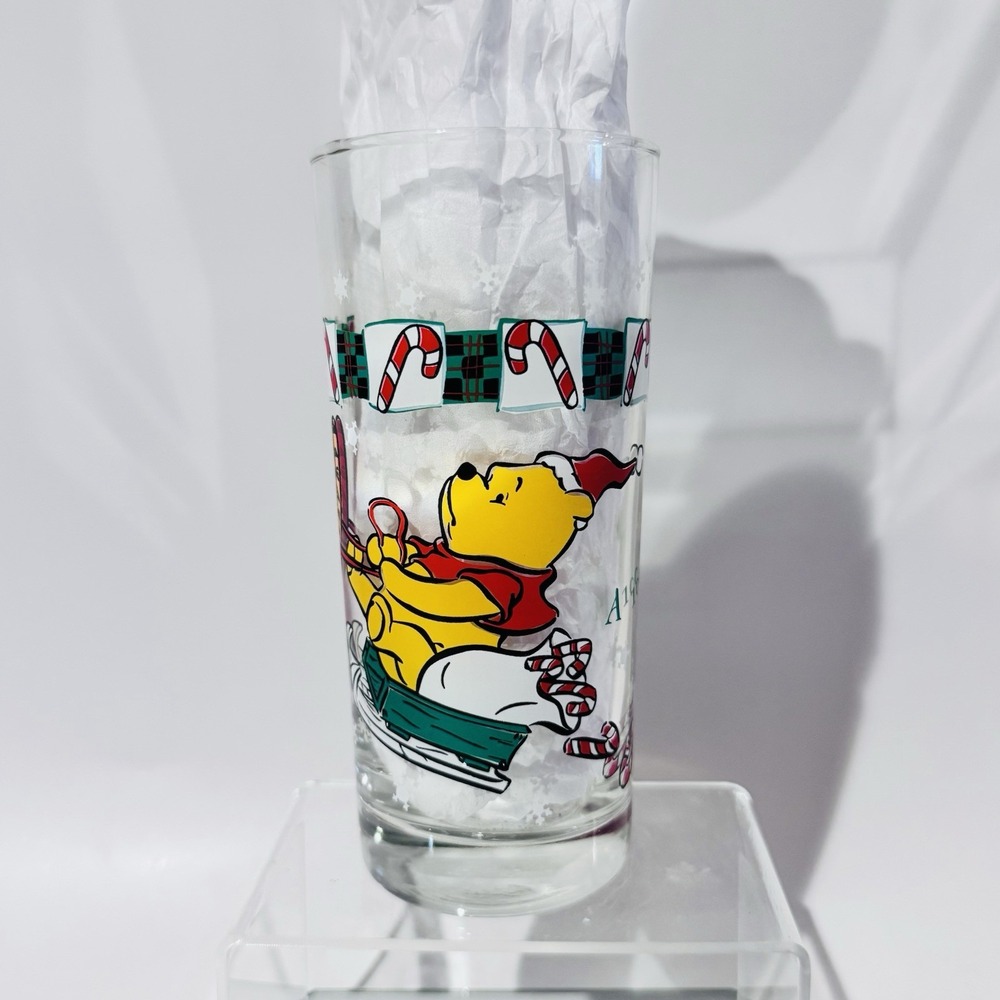 (2)‎ Winnie the Pooh & Reindeer Tigger 100 Acre Holiday 16oz Tumbler Glasses - Picture 6 of 10
